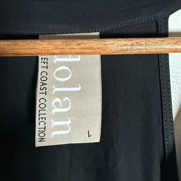 Dolan Black Maxi Dress Slinky Swing Size Large LBD - Picture 9 of 13